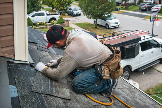 Professional Roofing technician working in White Plains, VA